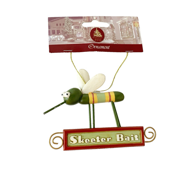 Skeeter Bait Mosquito Christmas Ornament Bug NEW Enchanted Forest Nature Outdoor - Picture 1 of 7